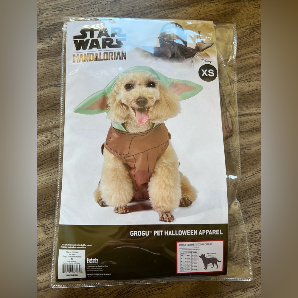 XS Baby Yoda Dog/Cat costume.